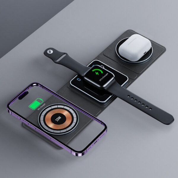 Foldable 3-in-1 Wireless Charger
